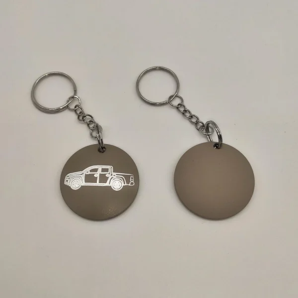 Ciondolo portachiavi tondo in alluminio personalizzabile Insinuo - immagine 25