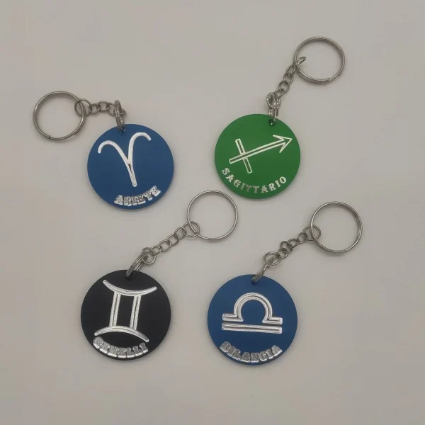 Ciondolo portachiavi tondo in alluminio personalizzabile Insinuo - immagine 10