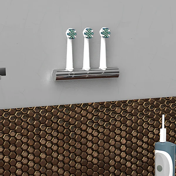 Portatestine spazzolino elettrico in acciaio inox Stayround - immagine 28