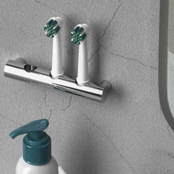 Portatestine spazzolino elettrico in acciaio inox Stayround - immagine 10