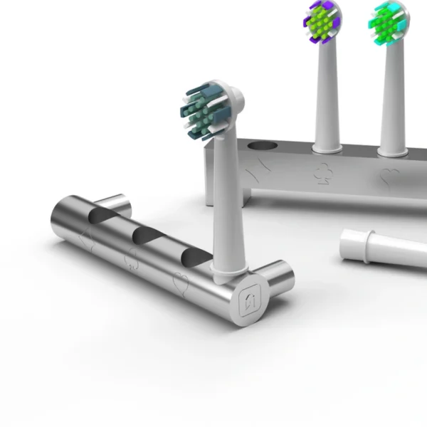 Portatestine spazzolino elettrico in acciaio inox Stayround - immagine 9