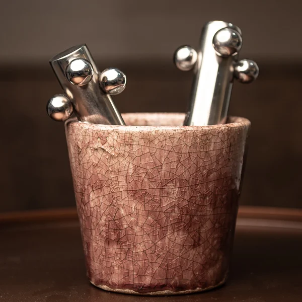 Fantasy – Vaso idea regalo con resina effetto acqua e dettagli meccanici - immagine 106