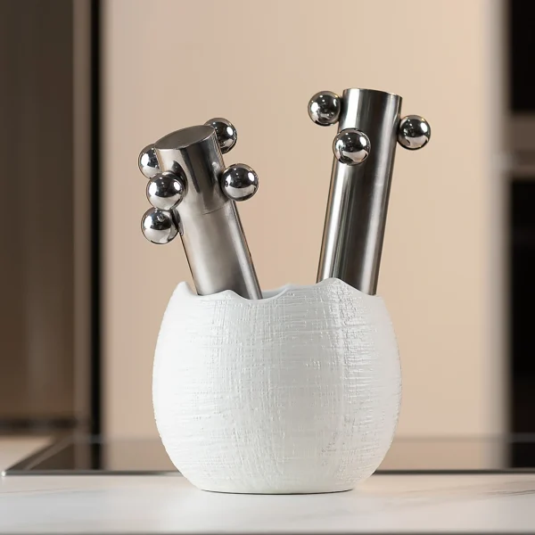 Fantasy – Vaso idea regalo con resina effetto acqua e dettagli meccanici - immagine 105