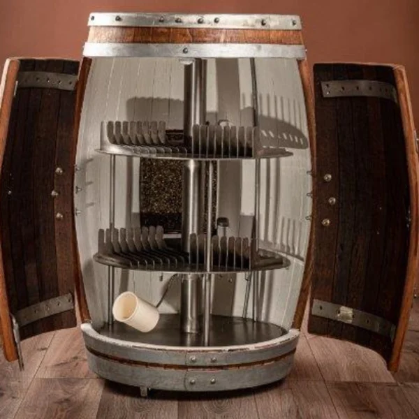 Dish – Barrique arredamento enoteca e sale degustazione con portapiatti - immagine 37