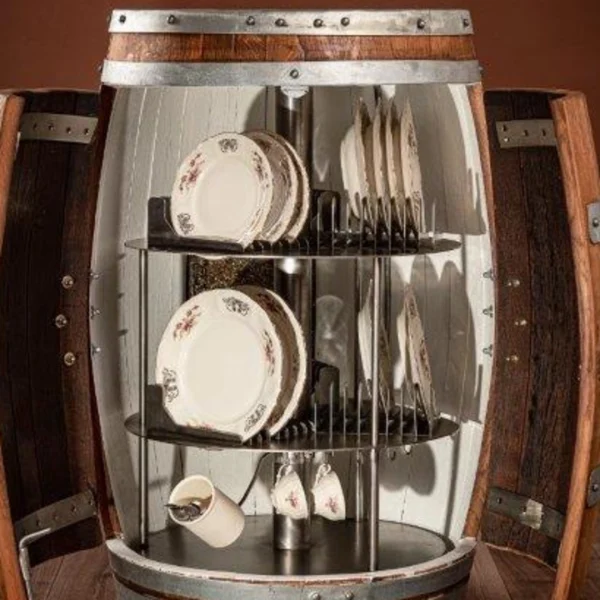 Dish – Barrique arredamento enoteca e sale degustazione con portapiatti - immagine 9