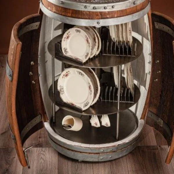 Dish – Barrique arredamento enoteca e sale degustazione con portapiatti - immagine 8