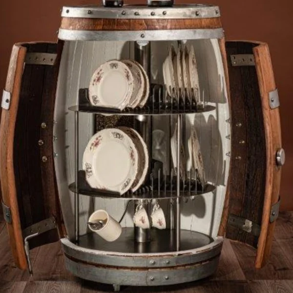 Dish – Barrique arredamento enoteca e sale degustazione con portapiatti - immagine 6