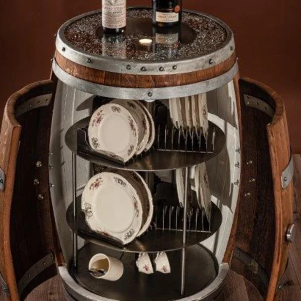 Dish – Barrique arredamento enoteca e sale degustazione con portapiatti - immagine 3