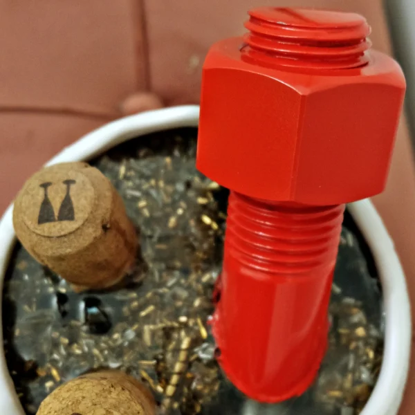 Fantasy – Vaso idea regalo con resina effetto acqua e dettagli meccanici - immagine 55