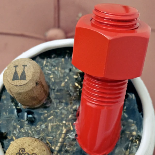 Fantasy – Vaso idea regalo con resina effetto acqua e dettagli meccanici - immagine 54