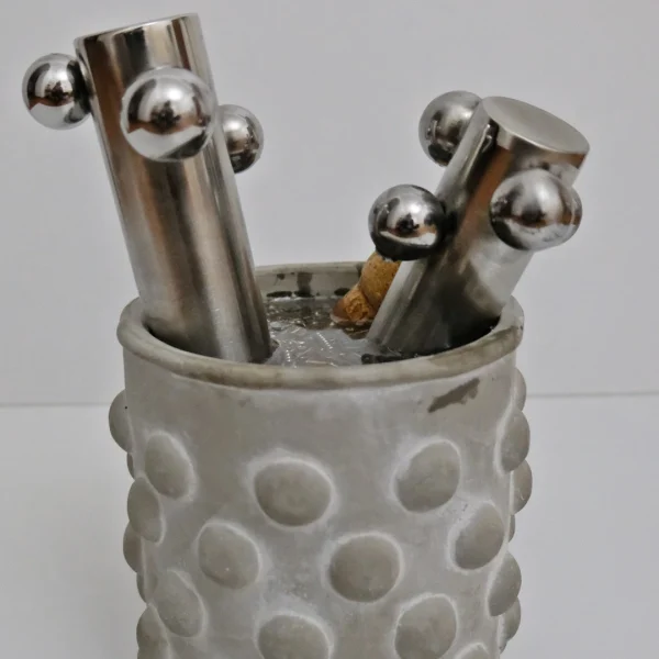 Fantasy – Vaso idea regalo con resina effetto acqua e dettagli meccanici - immagine 52