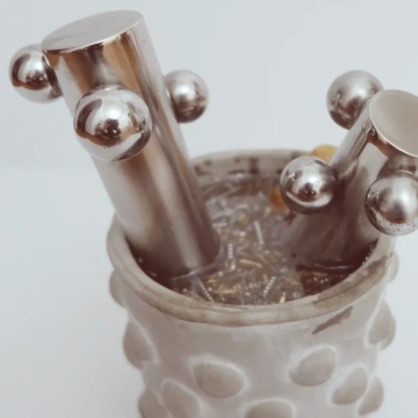 Fantasy – Vaso idea regalo con resina effetto acqua e dettagli meccanici - immagine 51