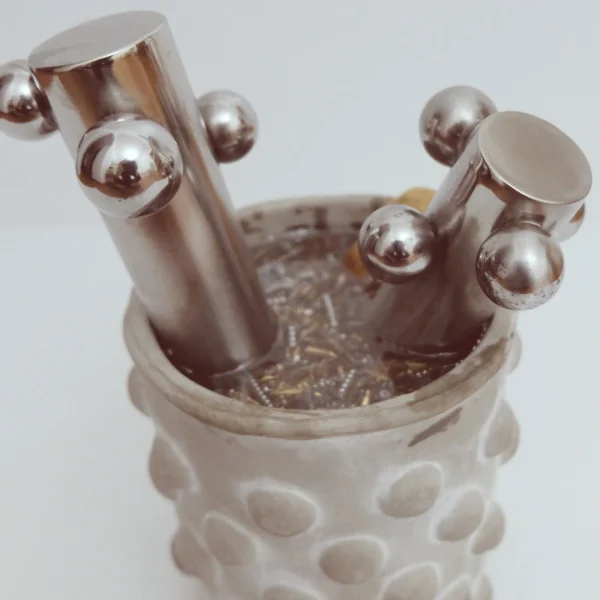 Fantasy – Vaso idea regalo con resina effetto acqua e dettagli meccanici - immagine 50