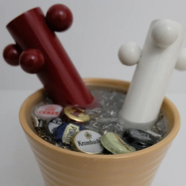 Fantasy – Vaso idea regalo con resina effetto acqua e dettagli meccanici - immagine 49
