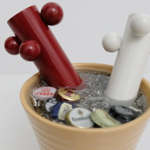 Fantasy – Vaso idea regalo con resina effetto acqua e dettagli meccanici - immagine 48
