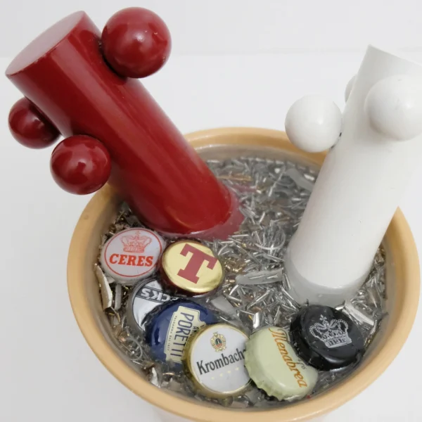 Fantasy – Vaso idea regalo con resina effetto acqua e dettagli meccanici - immagine 47