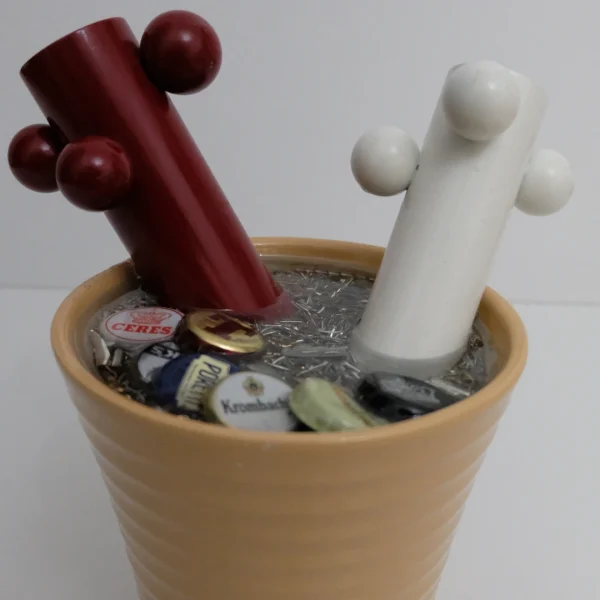 Fantasy – Vaso idea regalo con resina effetto acqua e dettagli meccanici - immagine 46