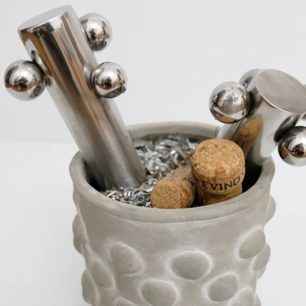 Fantasy – Vaso idea regalo con resina effetto acqua e dettagli meccanici - immagine 45