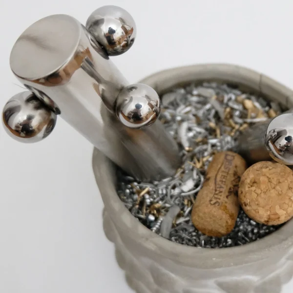 Fantasy – Vaso idea regalo con resina effetto acqua e dettagli meccanici - immagine 43
