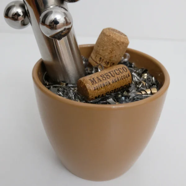 Fantasy – Vaso idea regalo con resina effetto acqua e dettagli meccanici - immagine 33