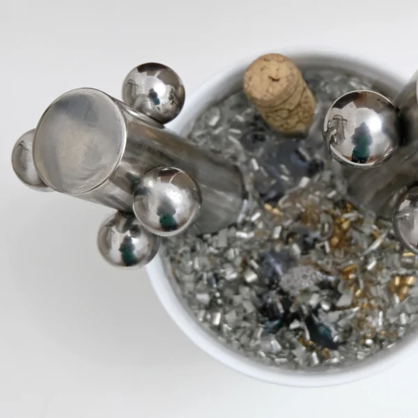 Fantasy – Vaso idea regalo con resina effetto acqua e dettagli meccanici - immagine 76