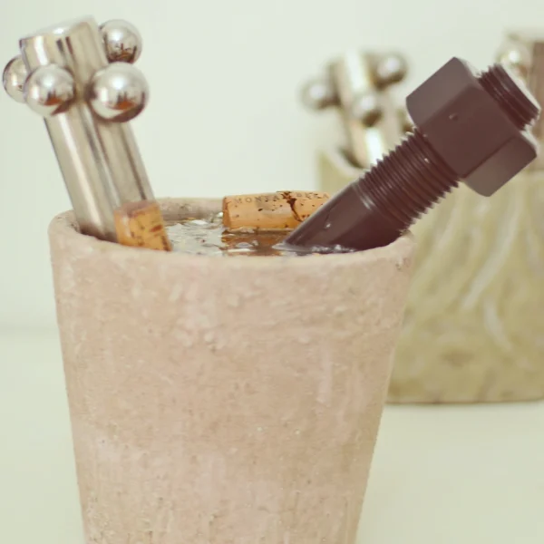 Fantasy – Vaso idea regalo con resina effetto acqua e dettagli meccanici - immagine 74