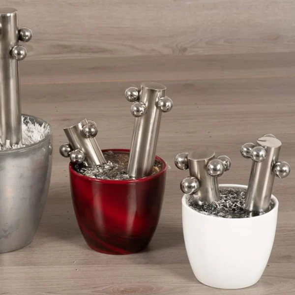 Fantasy – Vaso idea regalo con resina effetto acqua e dettagli meccanici - immagine 28