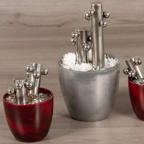 Fantasy – Vaso idea regalo con resina effetto acqua e dettagli meccanici - immagine 25