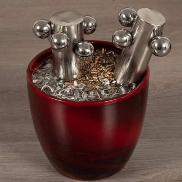 Fantasy – Vaso idea regalo con resina effetto acqua e dettagli meccanici - immagine 24