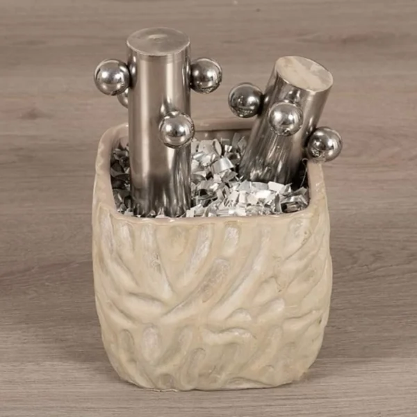 Fantasy – Vaso idea regalo con resina effetto acqua e dettagli meccanici - immagine 23