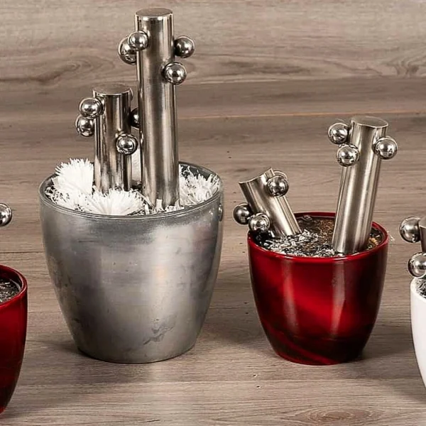 Fantasy – Vaso idea regalo con resina effetto acqua e dettagli meccanici - immagine 22