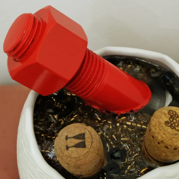Fantasy – Vaso idea regalo con resina effetto acqua e dettagli meccanici - immagine 5