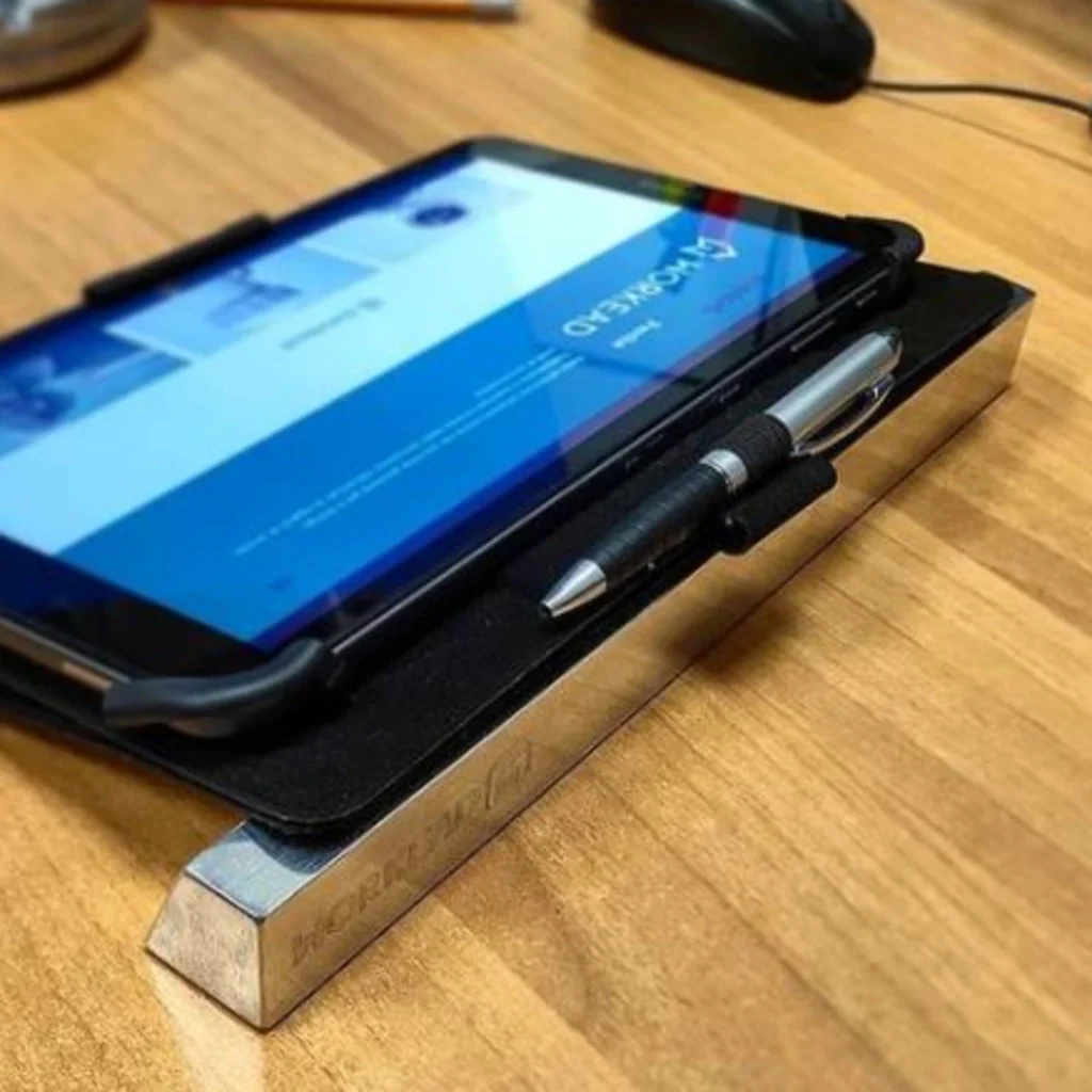 supporto tablet alluminio scrivania