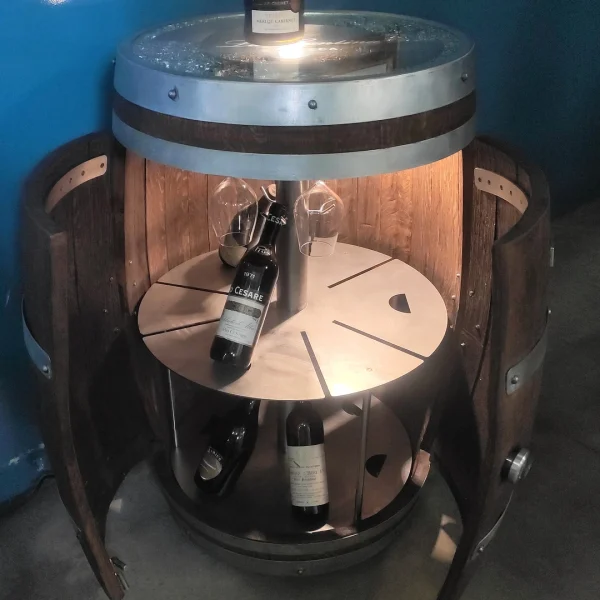 Wine – Barrique d' arredamento enoteca e cantine con porta bottiglie - immagine 24