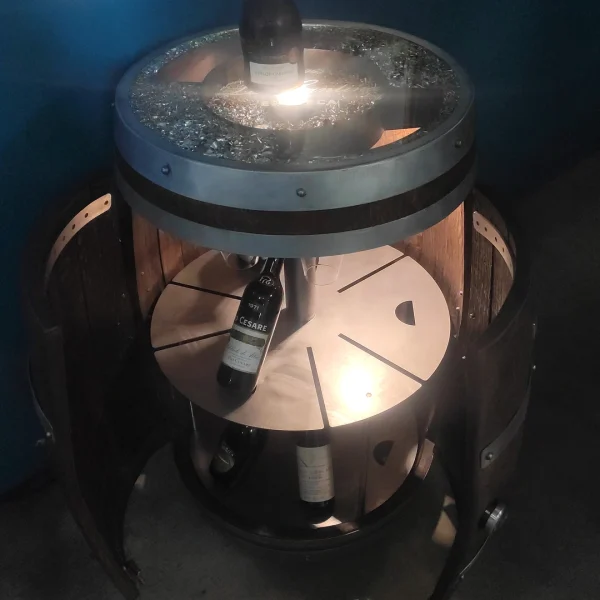 Wine – Barrique d' arredamento enoteca e cantine con porta bottiglie - immagine 23