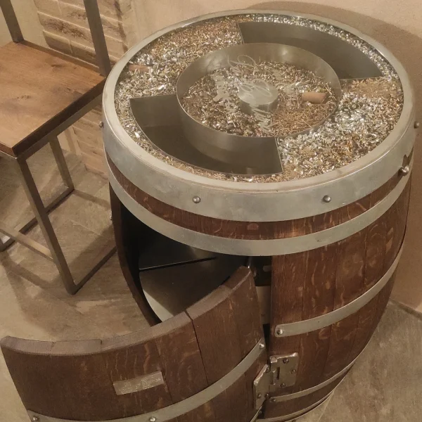 Wine – Barrique d' arredamento enoteca e cantine con porta bottiglie - immagine 21