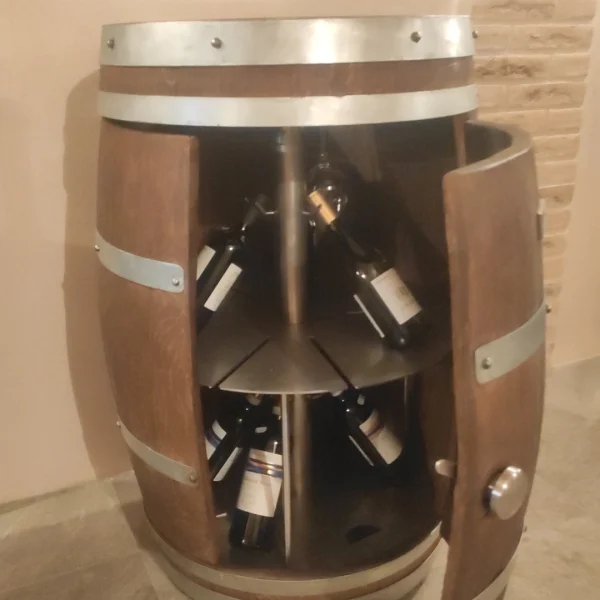 Wine – Barrique d' arredamento enoteca e cantine con porta bottiglie - immagine 20