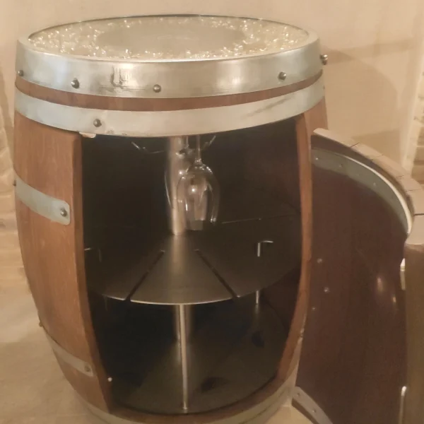 Wine – Barrique d' arredamento enoteca e cantine con porta bottiglie - immagine 19