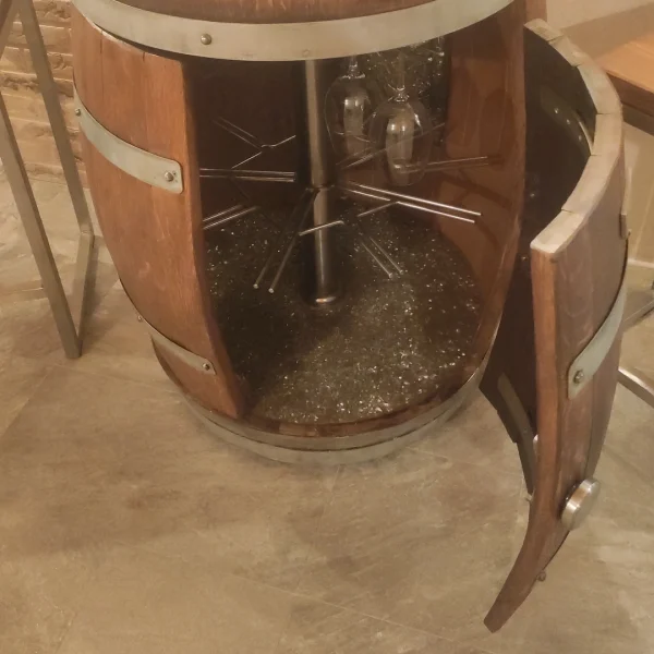 Wine – Barrique d' arredamento enoteca e cantine con porta bottiglie - immagine 18