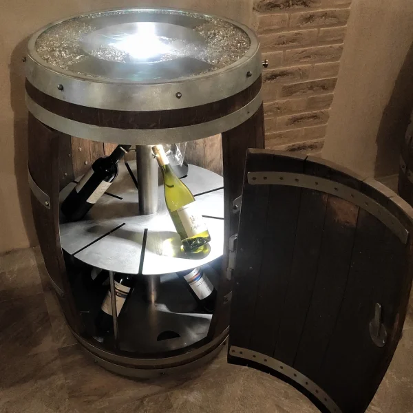Wine – Barrique d' arredamento enoteca e cantine con porta bottiglie - immagine 16