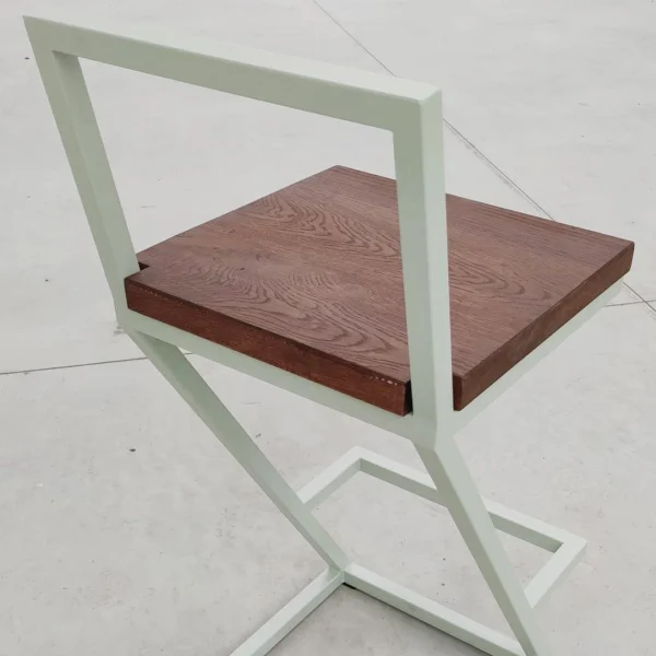 Stool – Sgabello alto design enoteca in acciaio inox e rovere - immagine 8