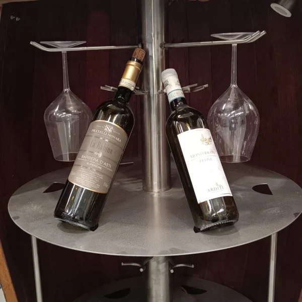 Wine – Barrique d' arredamento enoteca e cantine con porta bottiglie - immagine 13