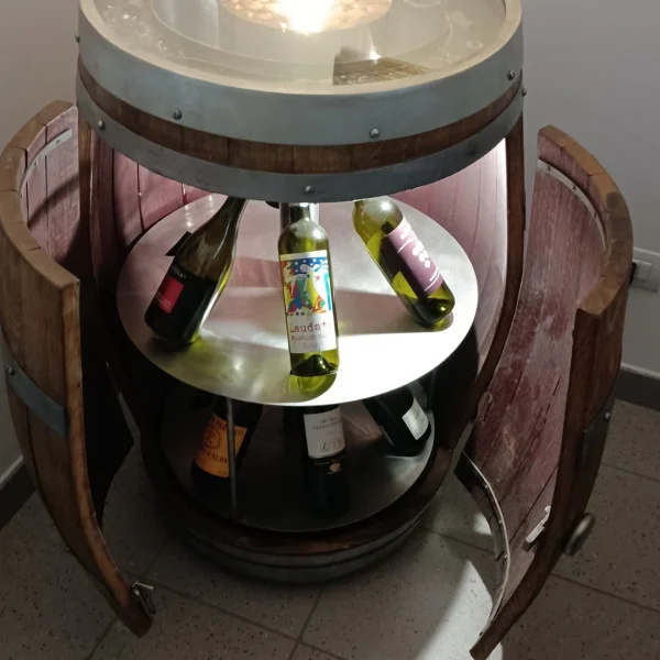 Wine – Barrique d' arredamento enoteca e cantine con porta bottiglie - immagine 11