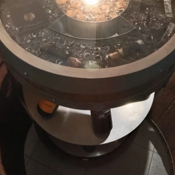 Wine – Barrique d' arredamento enoteca e cantine con porta bottiglie - immagine 6