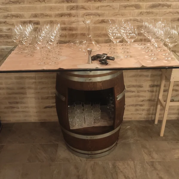 Taste Tavolo Barrique Vetro Temprato da Arredo e Degustazione - immagine 19