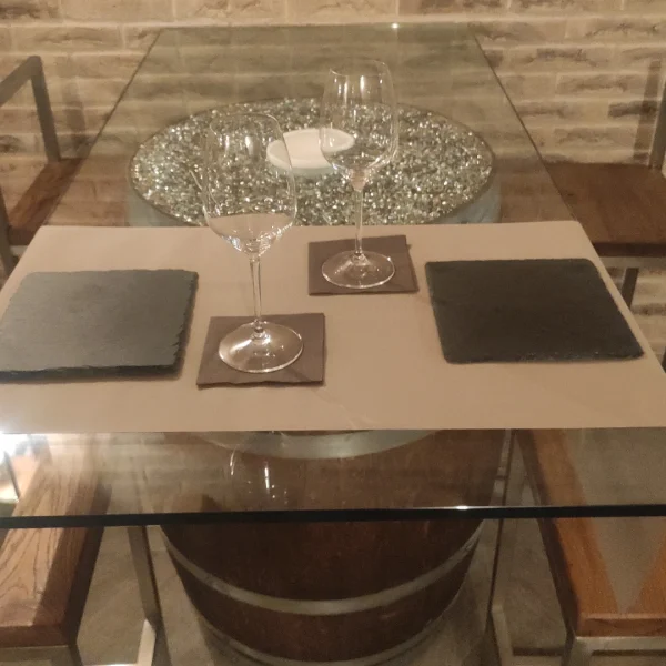 Taste Tavolo Barrique Vetro Temprato da Arredo e Degustazione - immagine 7