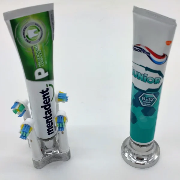Staytube Porta Tubetto Dentifricio Bagno in Acciaio o Alluminio - immagine 4