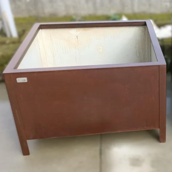 Fioriere Medie in Acciaio Effetto Corten (80x80x50 cm) - Linea Artigianale - immagine 3