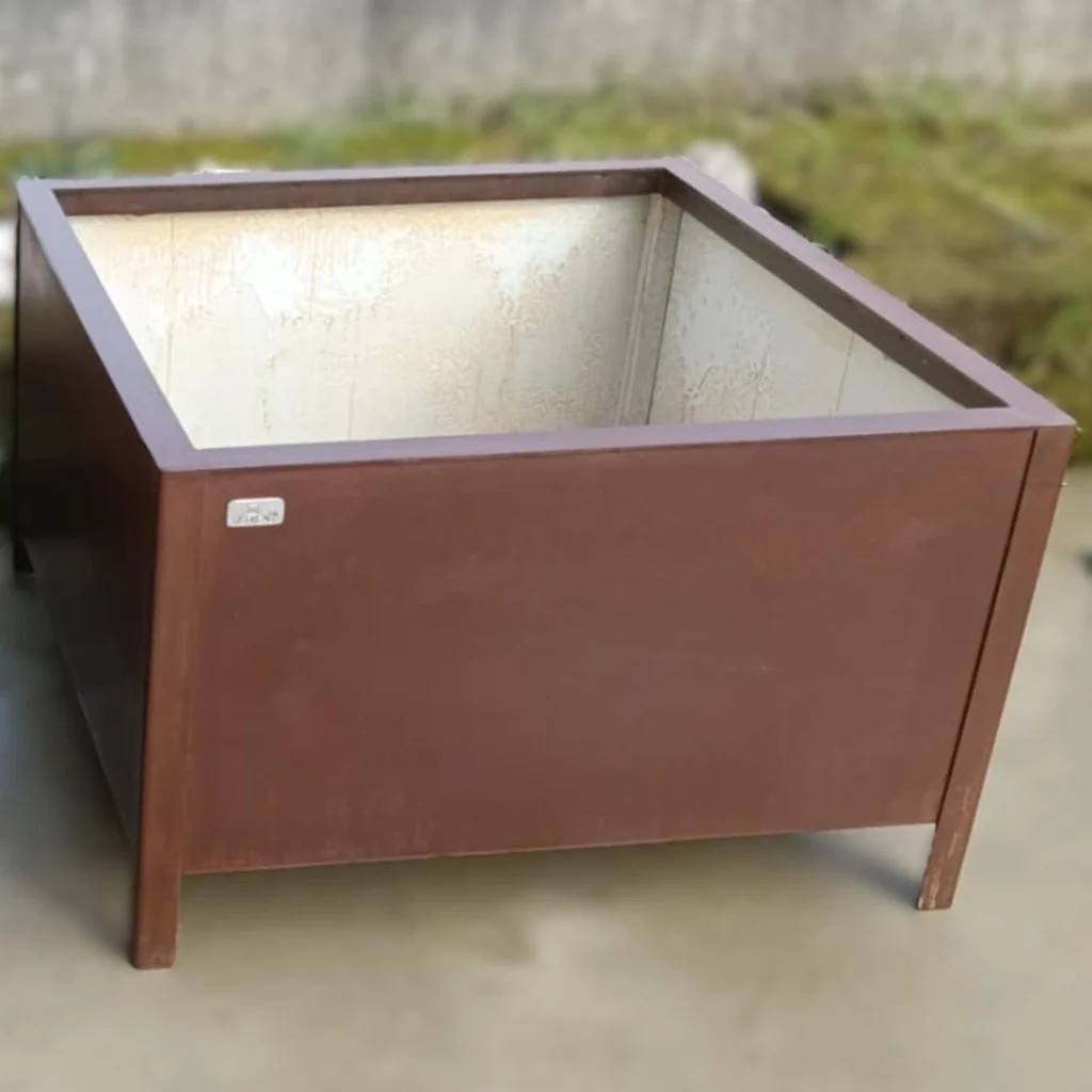fioriere medie acciaio effetto corten