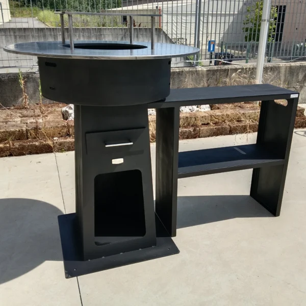 Barbecue Braciere Artigianale con Piastra Plancha - immagine 7